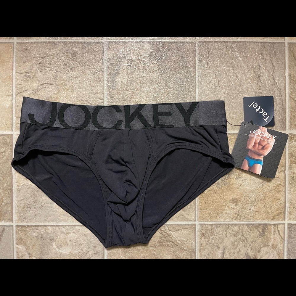 *Rare* Jockey International Collection Tactel® Brief (Black)